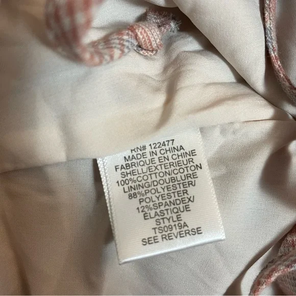 NWT New dRA Plaid Puff Sleeve Crop Top Size L - Picture 8 of 10